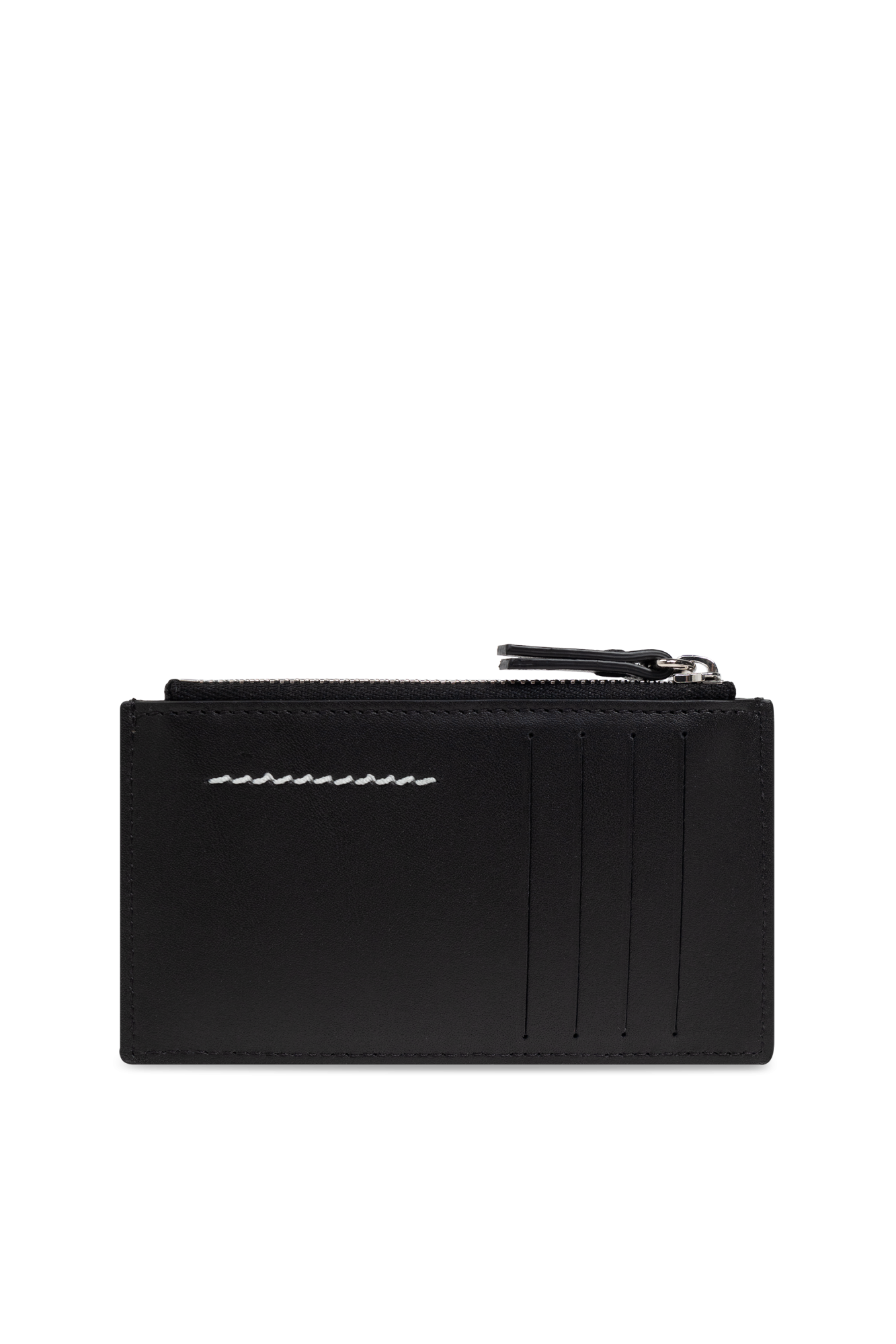 MM6 Maison Margiela Leather Zipper Card Holder カード 財布 Black Leather card holder MM6 Maison Margiela - Vitkac Canada
